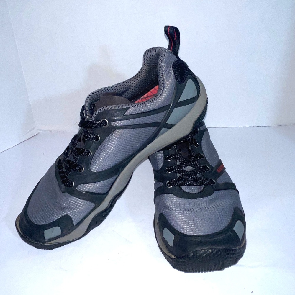 Merrell Castle‎ Rock Gray Red Hiking Shoe Men's 7 - Picture 4 of 8
